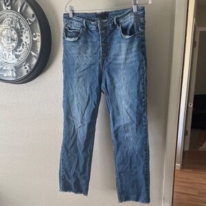 Women's Blue Cropped Jeans
